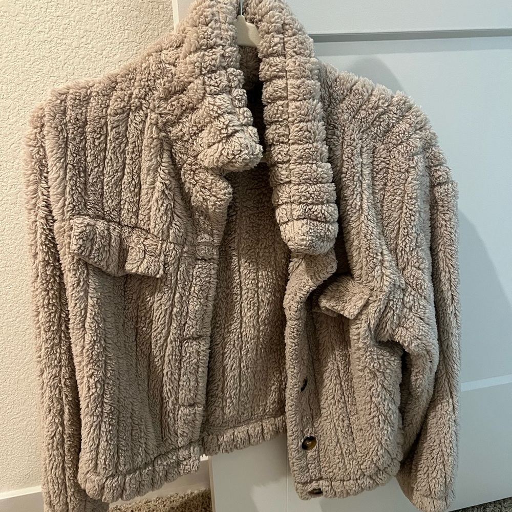Brown Teddy Jacket Size Small Shein Very Soft